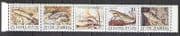 Yugoslavia 1990 Fish / Nature / Wildlife 4v stp +lbl b3598a