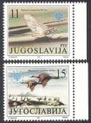 Yugoslavia 1991 Birds / Insect / Mayfly / Cormorant / Nature 2v (n21360)