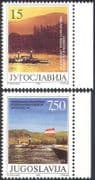 Yugoslavia 1991 Danube / River Steamer / Boats / Nautical / Transport 2v set (n33933)