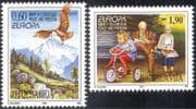 Yugoslavia 1995 Europa/ Peace & Freedom/ Eagle/ Bike/ Child/ Toys/ Elderly/ Birds 2v set (n19780)