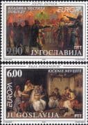 Yugoslavia 1998 Europa/ Festivals/ Costumes/ Art/ Paintings/ Artists/ Painters 2v set (yu1000)