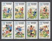 Zaire 1978 Football / WC / Argentina 82 / Soccer 8v (n21472)