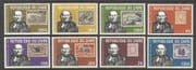 Zaire 1980 Rowland Hill/ S-on-S/ Trains/ Rail/ Leopard/ Elephants/ Animals/ Nature 8v set (n21478)