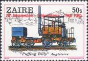 Zaire 1980 Trains/ Rail/ Steam/ Transport/ 20th Anniversary Independence 1v (n15019r)