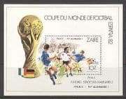 Zaire 1982 Football / WC / Spain 82 / Soccer 1v m / s (n21471)