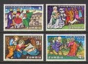 Zambia 1972 Christmas / Sheep / Donkey 4v set (n20120)