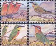 Zambia 2002 Bee-eaters/ Birds/ Nature/ Wildlife 4v set (b series) (n46460)