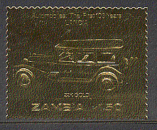 Zambia GOLD Car 1v LANCIA ref:s6227