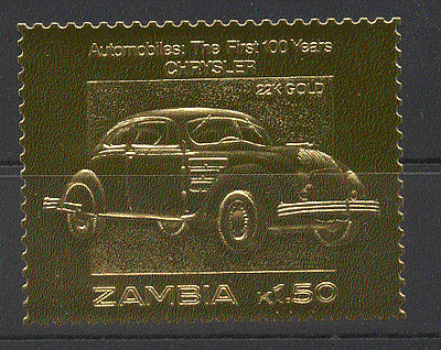 Zambia GOLD Car / Chrysler 1v ref:n10886