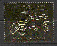 Zambia GOLD FORD / Car 1v ref:s2517