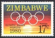 Zimbabwe 1980 Olympics / Games / Sports / Sun 1v (n31537)