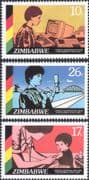 Zimbabwe 1985 UN Decade of Women/ Computer/ Nurse/ Medical/ Bridge/ Aerial 3v set (n18993)