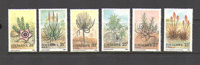 Zimbabwe 1988 ALOES / Art / Nature 6v set ref:n15839