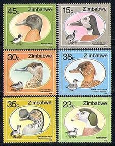 Zimbabwe 1988 Ducks  /  Goose  /  Birds  /  Nature 6v set (n29960)