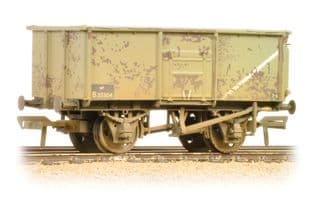 37-253B 16 Ton Steel Mineral Wagon BR Grey Van BR Crimson weathered