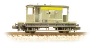 377-529 20 Ton Brake Van BR Grey & Yellow (Dutch) Weathered