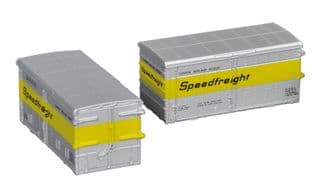 379-390 Alloy BD Containers ’Speedfreight’ (x4)