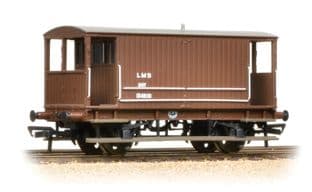38-553A Midland 20T Brake Van LMS Bauxite (without Duckets)