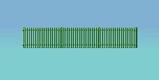 431 Picket fencing, green (straight only)