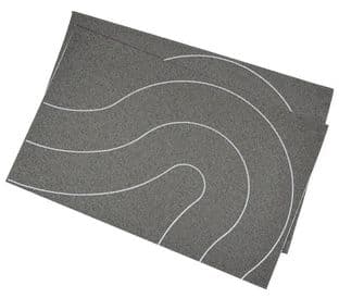 GM371 Self Adhesive Tarmac Road Universal Curves OO (80mm) 2pcs