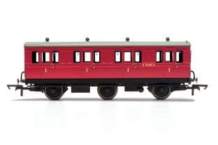 R40123 BR, 6 Wheel Coach, 1st Class, Fitted Lights, E41373 - Era 4