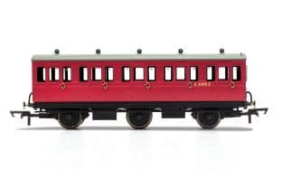 R40124 BR, 6 Wheel Coach, 3rd Class, Fitted Lights, E31070 - Era 4