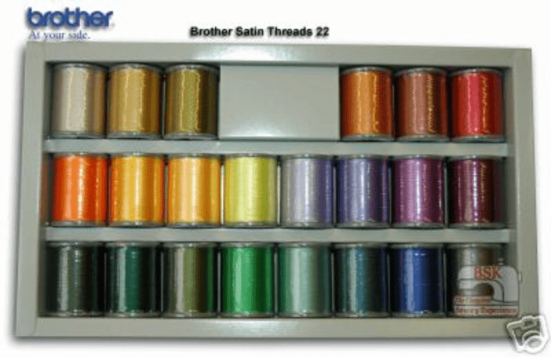 Brother Embroidery Machine Threads BOX OF 22 B243