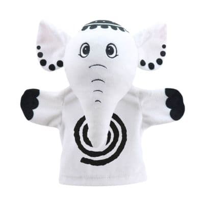 Black & White Elephant Hand Puppet