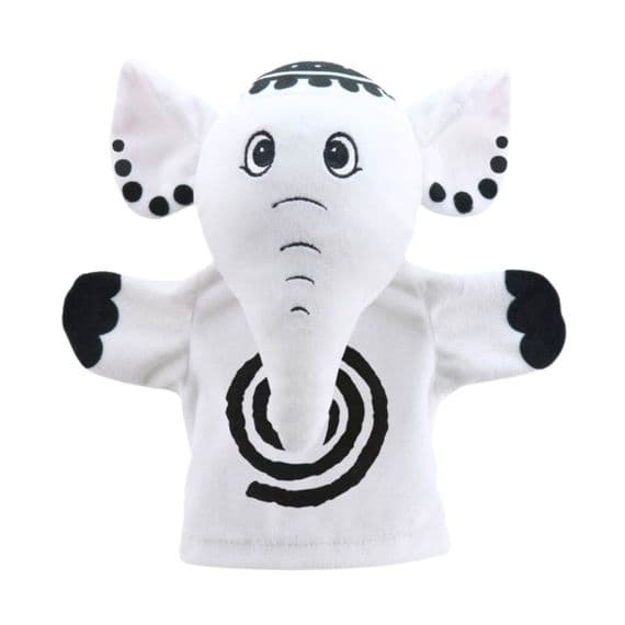 Black & White Elephant Hand Puppet