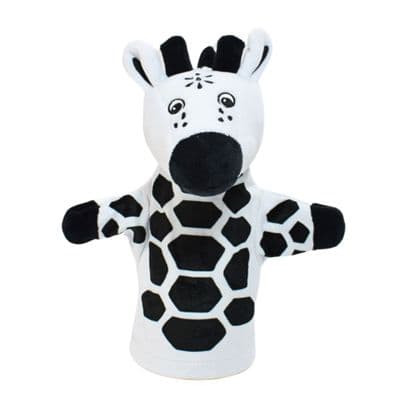 Black & White Giraffe Hand Puppet
