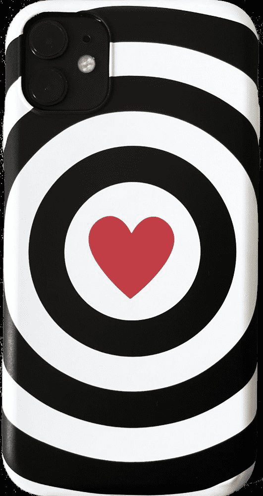 Mobile Phone Case - Black, White, Red - Please Select Phone Model