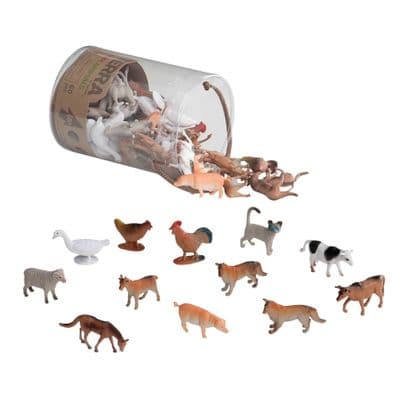 Terra Farm Animals in Jar
