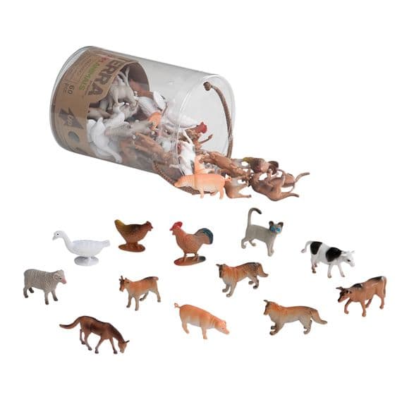 Terra Farm Animals in Jar