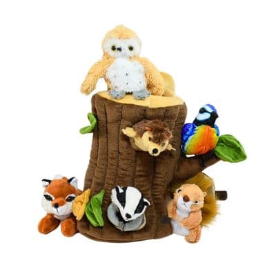 Tree House Hide-Away Finger Puppet Set