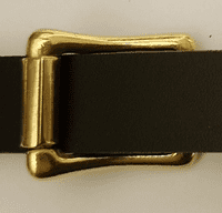 17mm Solid Brass Buckle. Code BUC169