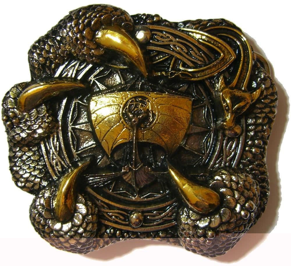 Longcreek Dragon Belt Buckle For Men, Dragon Head Belt Buckle, Nordic
