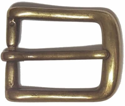 25mm Mellow Brass Curved Belt Buckle. Code WH8