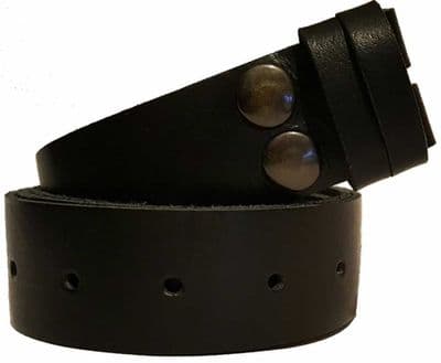 35mm Black Snap Fit Leather Belt