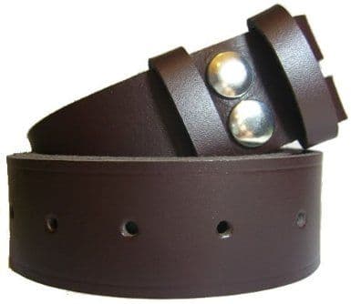 38mm Chocolate Snap Fit Leather Belt