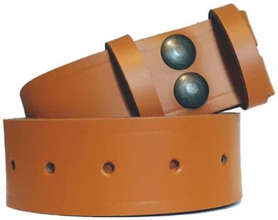 38mm London Tan Snap Fit Leather Belt