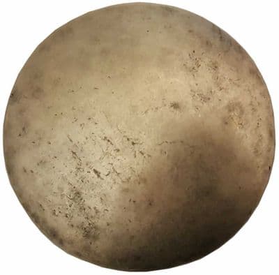 38mm Old Silver Domed Viking Shield Belt Buckle - 87mm diameter. Code BUC138