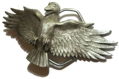 3D RAVEN Belt Buckle + display stand. Product Code: RL1