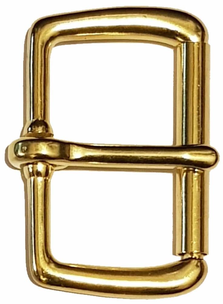 50mm Single Roller Belt Buckle 2 inches wide Solid Brass BUC010