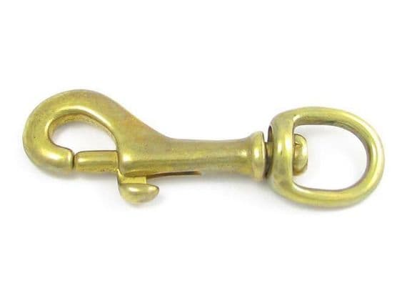 79mm Long - 13mm Diameter Trigger Hook Solid Brass Code TRIG 005