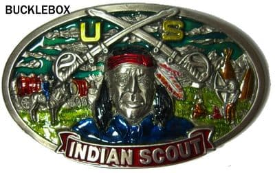 American Indian Scout Belt Buckle. Code BE1
