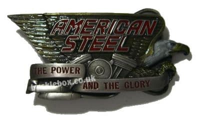 American Steel Eagle Belt Buckle. Code BD3