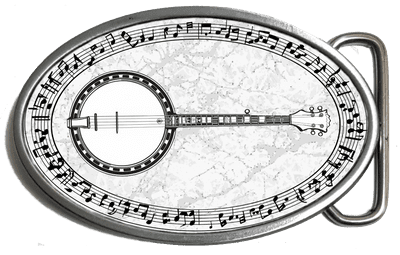 Banjo Belt Buckle. code: A242