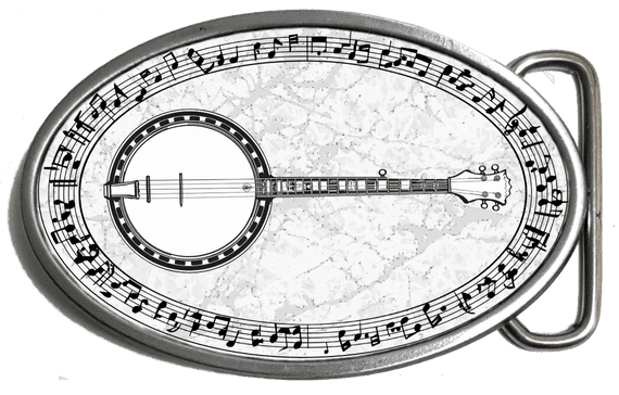 Banjo Belt Buckle. code: A242