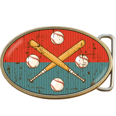 Baseball Bats Belt Buckle. Code A0090
