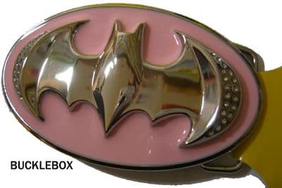 BATGIRL (PINK/CHROME) BELT BUCKLE. Code AW3
